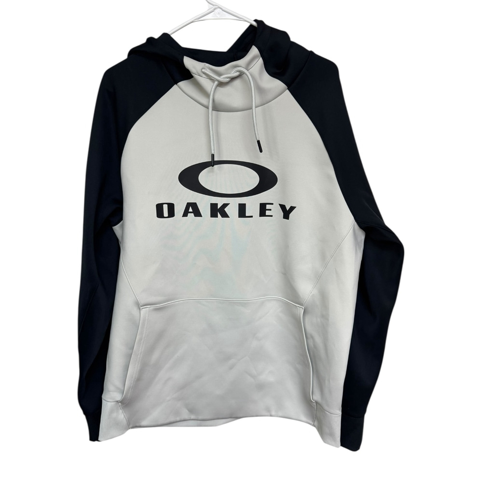 Oakley Winter White Black Performance Fit Hoodie Large